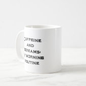 Caféine Et Cri Blanc Halloween Café Mug (Devant gauche)