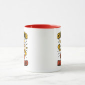 Caféiné et motivé - Conception de Mug de Pouvoir (Centre)