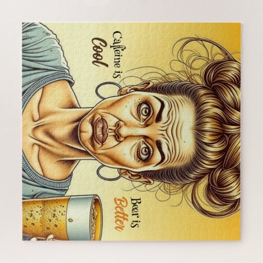 Cafeïne is goed, Bier is beter Legpuzzel (Horizontaal)