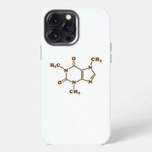 Cafeïne Koffie Moleculaire Chemische Formule iPhone 13 Pro Max Hoesje