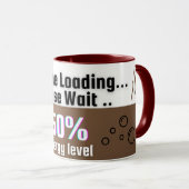 Cafeïne laden… Even wachten – Funny Coffee Mok (Voorkant rechts)