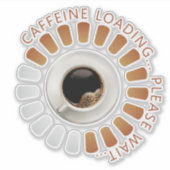 Cafeïne laden sticker (Voorkant)