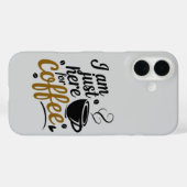 Cafeïne liefhebbers - Edgy Typography iPhone 16 Case-Mate iPhone Case (Achterkant (horizontaal))