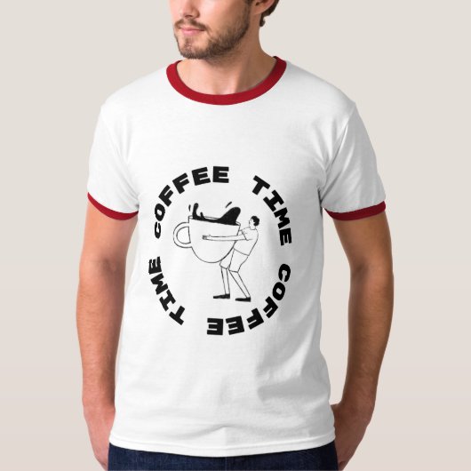 Cafeïne Lover Koffie T-shirt (Voorkant)