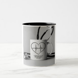 Cafeïne met een hartslag: Stethoscoop Mok