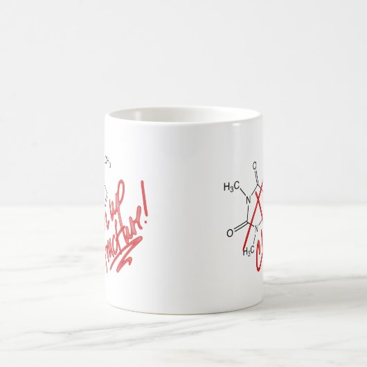 Cafeïne Mok voor chemici - Clean Up Structure! (Center)
