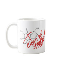 Cafeïne Mok voor chemici - Clean Up Structure!