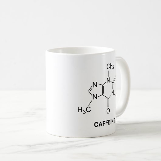 Caféine Molécule Café Mug (Devant droit)