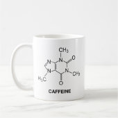 Caféine Molécule Café Mug (Gauche)