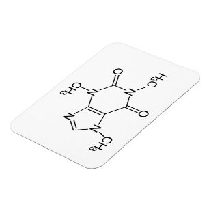 Cafeïne Molecuul Chemie Koffie Atomen Magneet