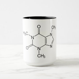 Cafeïne Molecuul Chemie Koffie Atomen Mok