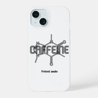 Cafeïne Molecuul iPhone Hoesje iPhone 15 Hoesje