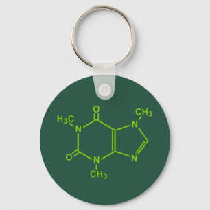 Cafeïne Molecuul Sleutelhanger