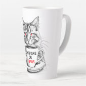 Cafeïne of Chaos Kat Koffie Liefhebber Mok (Rechterhoek)