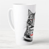 Cafeïne of Chaos Kat Koffie Liefhebber Mok (Linkerhoek)
