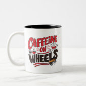 Cafeïne op wielen Mok Funny Coffee Truck Ceramic (Links)