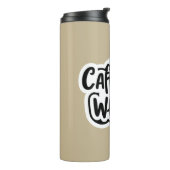 Cafeïne op wielen thermosbeker (Gedraaid links)