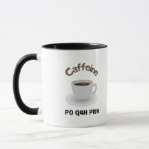 Cafeïne PO Q4h PRN