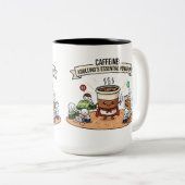 Caféine Power Up Mug - Drôle Adulte Coupe de Café (Devant droit)