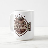 Cafeïne Queen Mok & beker (Voorkant links)