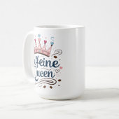 Caféine Queen - Mug classique de 15 oz pour amoure (Devant gauche)