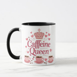 Cafeïne Queen – Stijlvolle Combo Mok voor Coffee L