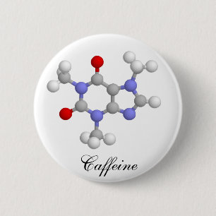 Cafeïne Ronde Button 5,7 Cm