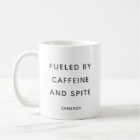Cafeïne Spite Snarky Sarcastische Humor Gepersonal