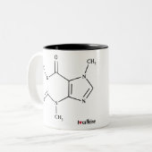 cafeïne tweekleurige koffiemok (Voorkant links)