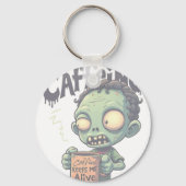 Cafeïne Zombie Sleutelhanger (Achterkant)