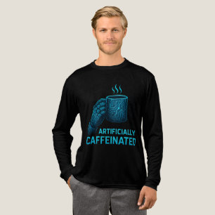 Cafeïnehoudende ingenieur - geometrisch ontwerp vo Tri-Blend shirt