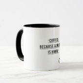 Cafeïnehoudende moed - koffie voor volwassenen mok (Voorkant links)
