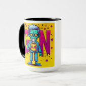 Cafeïnehoudende zombies mok (Voorkant links)