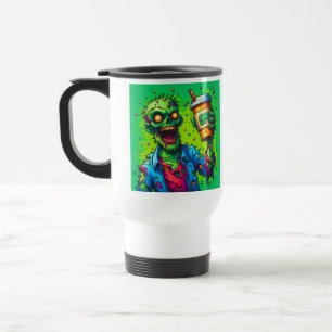 Cafeïnehoudende zombies reisbeker