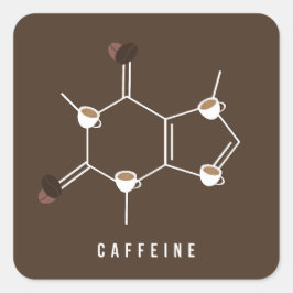 Cafeïnemolecuul Stickers