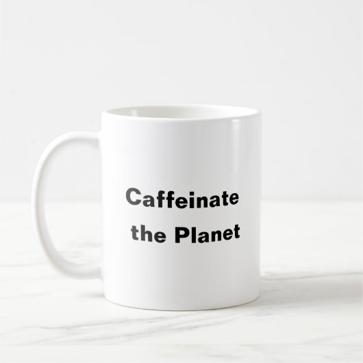 Caféiner la tasse de café Planet (Gauche)