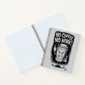 Cafeïneverslaafde humor notitieboek (Binnen)