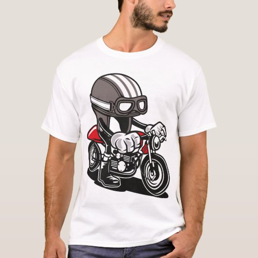 Caferacer helm t-shirt (Voorkant)