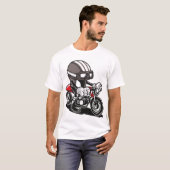 Caferacer helm t-shirt (Voorkant volledig)