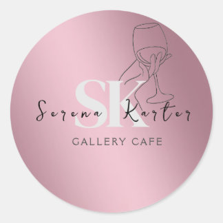 Cafés Café Koffie Eten Coffeeshop Restaurant Ronde Sticker