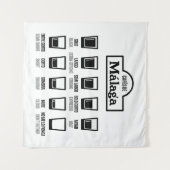 Cafes de Malaga Wandkleed (Voorkant (horizontaal))