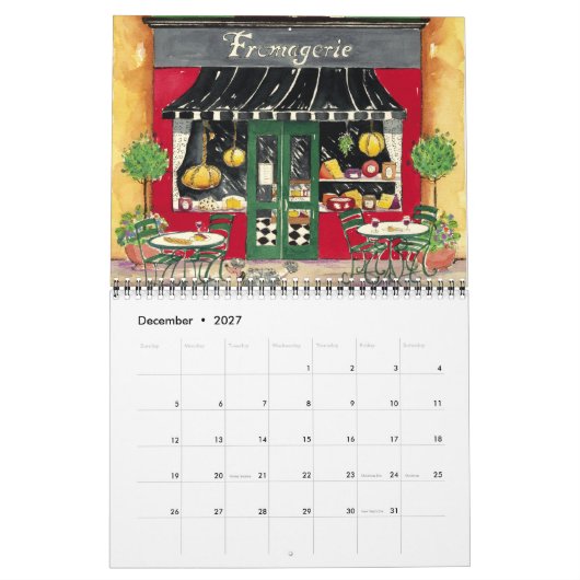 Cafés français, Calendrier (Dec 2027)