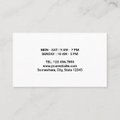 Cafés minimalistes Cartes de fidélité Café (Dos)