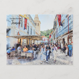 Cafés van Tomar, Portugal Briefkaart