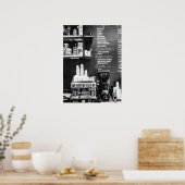 Cafésfeer met espressomachine poster (Keuken)