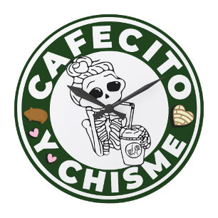 Cafesito en klok voor roddels