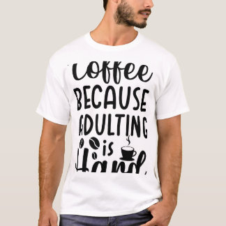 Cafetafel liefhebber cadeau, cadeau voor koffielie t-shirt