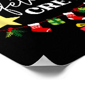 Cafetaria Lunch Lady Crew Kerstmis Matching Vrouwe Poster (Hoek)