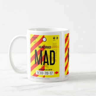 Cafetepot met poster van bagageafhandeling luchtha koffiemok