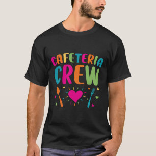 Cafeteria Crew Lunch Lady Terug naar schoolromanti T-shirt